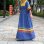 画像1: 70'S flower pattern patchwork long dress (1)