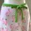 画像2: Vintage pink lightgreen stork printed wrap skirt