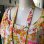 画像11: Vintage colorful flower printed frill line dress