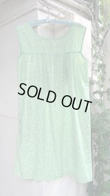 Vintage clover printed sleeveless dress