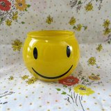 Vintage smile glass bowl