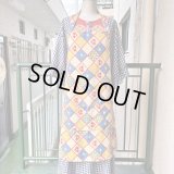Vintage patchwork printed apron