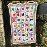 Vintage decoration knit blanket