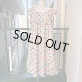 Vintage patchwork printed sleeveless dress