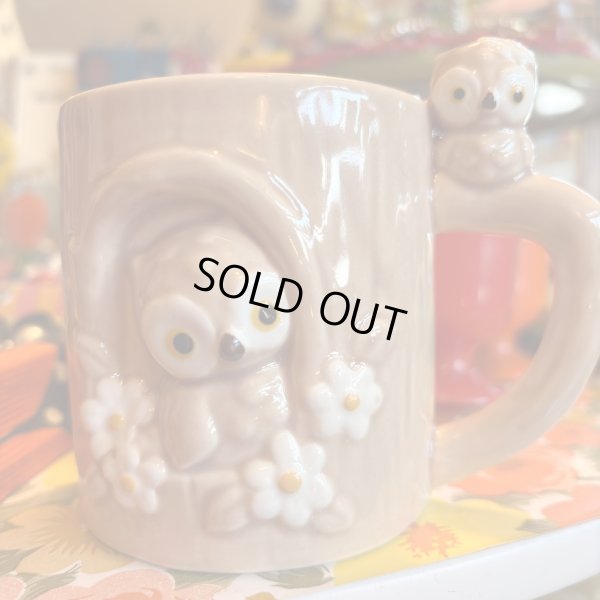 画像2: Vintage flower owl mug