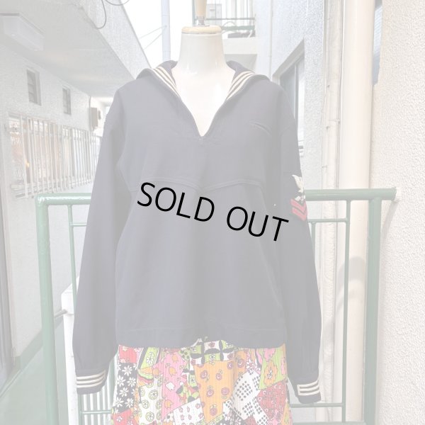 画像1: 50'S-60'S US wool sailor collar top
