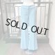Vintage light blue poly flare pants