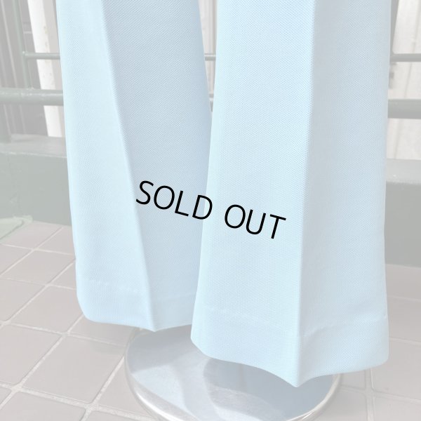 画像2: Vintage light blue poly flare pants
