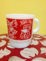 画像: FK Mug ファニチャー柄　RD