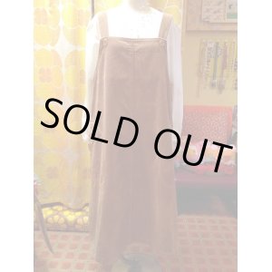 画像: コーデュロイ　サロペットワンピース