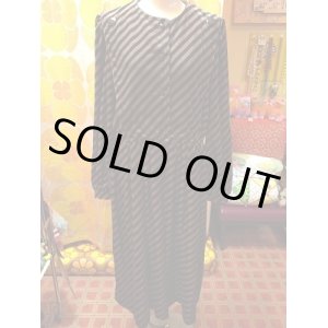 画像: ストライプ　ベロアワンピース