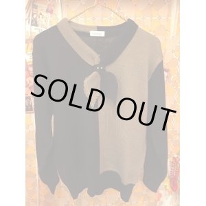 画像: ２トーンカラーおりぼんKnit