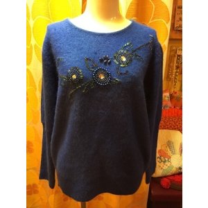 画像: BL　ビジューモヘアKnit