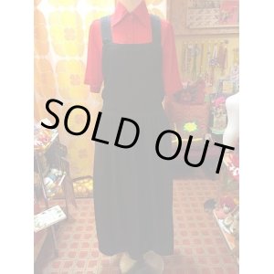 画像: ふんわりおりぼん　BKデニムサロペットワンピース