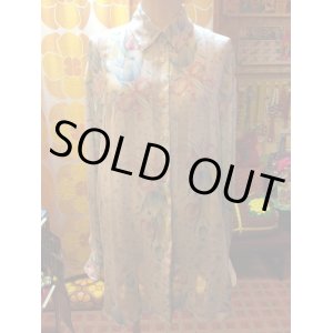 画像: キラキラ花束柄ポリShirt