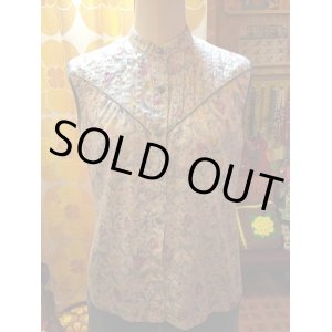 画像: チューリップ柄ノースリーブShirt(SALE)