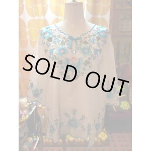 画像: BL/GR FLOWER刺繍　ひらひらおりぼんTOPS