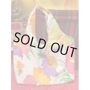画像: レトロFLOWER柄ナイロンBAG