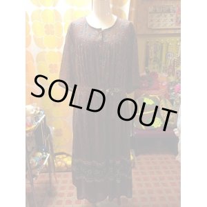画像: インド綿BRリーフ柄ワンピース（SALE）