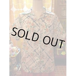 画像: ペイントライン　レトロFLOWER半袖ブラウス（SALE）