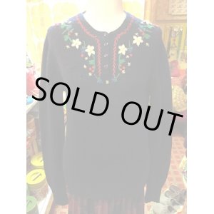 画像: FLOWER Knit刺繍SWEATER