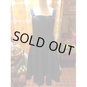 画像: ダイヤポケット　デニムサロペットワンピース
