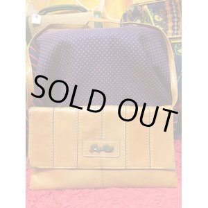 画像: キャメルレザー２WAYショルダーBAG