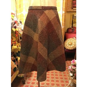 画像: MixWool plaid skirt