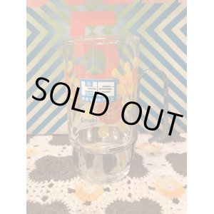画像: Sasaki Glass ホルダー付きFLOWERグラスマグ