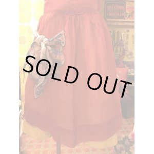 画像: Vintage FlowerHandkerchief Pocket Organdy Apron