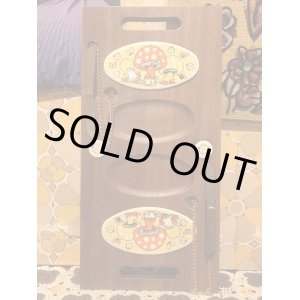 画像: Vintage POP MUSHROOM WOOD カッティングボード/トレー