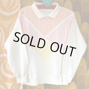 画像: シャーベットカラーCotton編みSweat