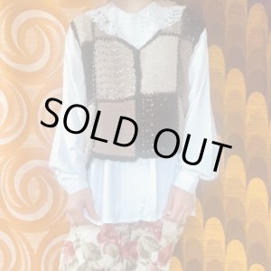 画像: （SALE）Crochet Patchwork Vest