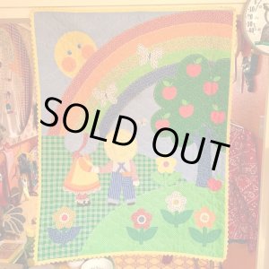 画像: Rainbow Sweet Country Patchwork柄quilt