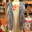 画像1: BL Flower・Paisley Patchwork quilting vest