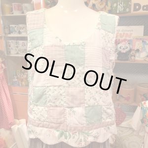 画像: スカラップライン Patchwork quilting vest