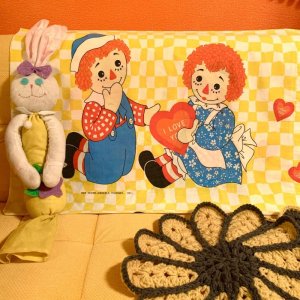 画像: Raggedy Ann＆Andy Pillowcase