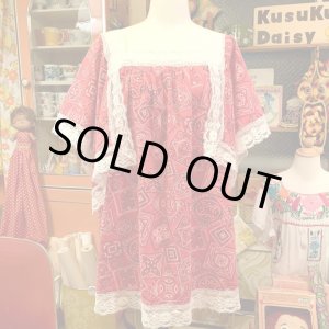 画像: バンダナ柄 Handkerchief sleeves tops
