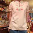 画像6: Sweet pink Flower Embroidered tops