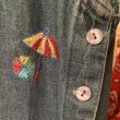 画像3: Umbrella embroidery denim sleeveless onepiece