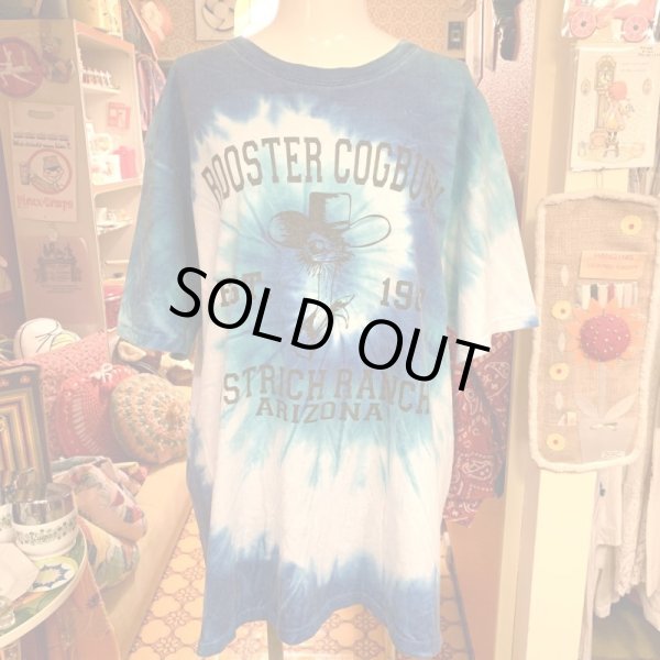 画像1: Blue&White tie dye ROOSTER COGBURN Tee