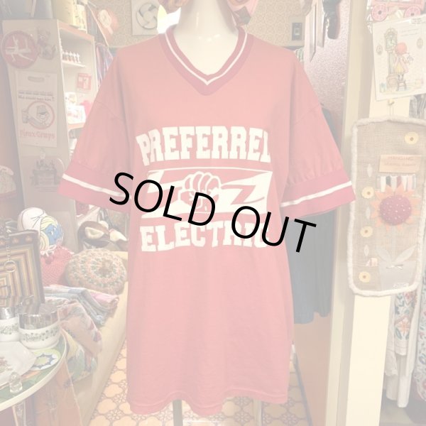 画像1: Vintage football Tee