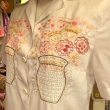 画像2: Flower embroidered blouse