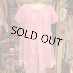 画像: Pink flower line negligee
