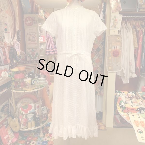 画像1: White pin dot onepiece