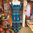 画像1: Guatemala embroidery green maxi onepiece