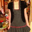 画像4: (SALE) Black flower motif crochet tops