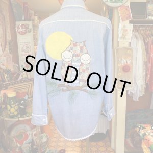 画像: OWL＆MOON Patchwork chambray shirt