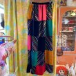 画像2: stripe＆velor patchwork long skirt