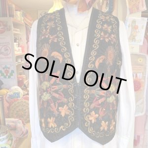 画像: Vintage Guatemala embroidery  vest
